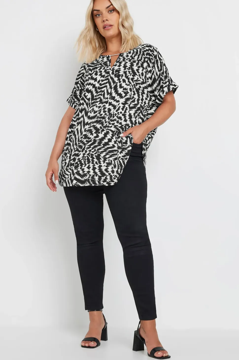 Notch Neck Blouse