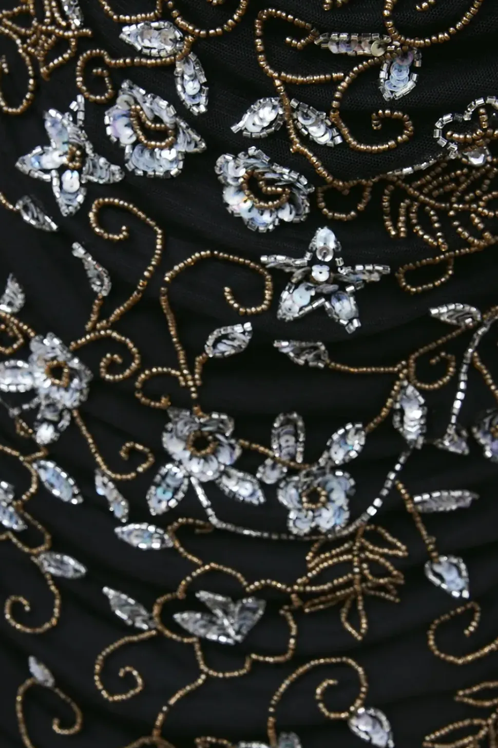 Occasion Embellished Cowl Mini Slip Dress