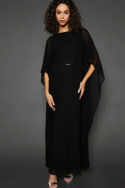 Occasion Embellsihed Kimono Sleeve Maxi Dress