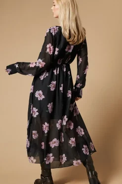 Occasion Floral Button Midaxi Dress
