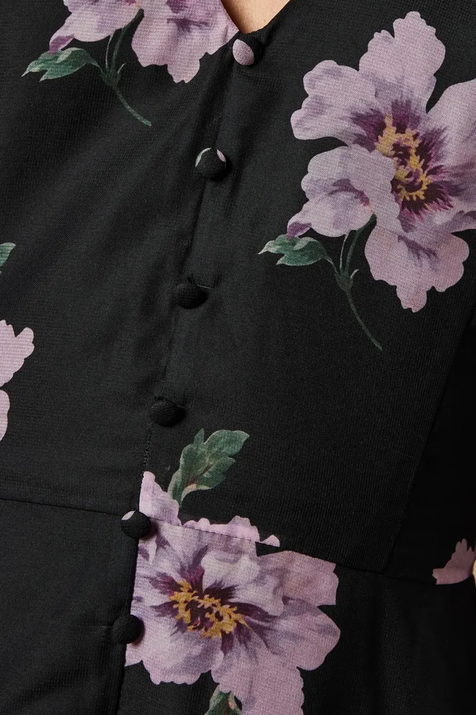 Occasion Floral Button Midaxi Dress