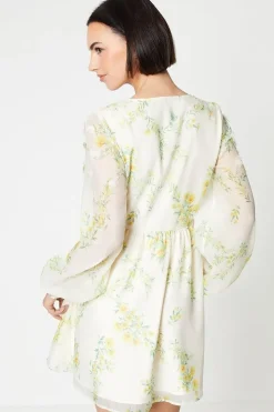 Occasion Floral 3D Organza Mini Dress