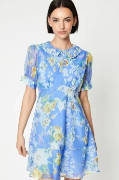 Occasion Floral 3D Organza Mini Dress