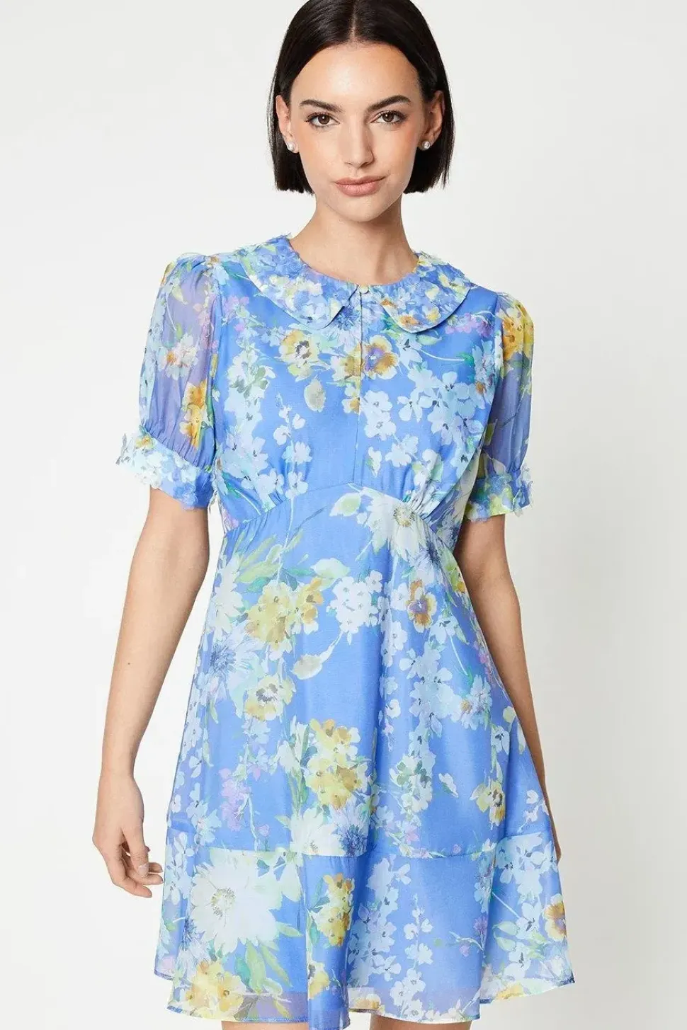 Occasion Floral 3D Organza Mini Dress