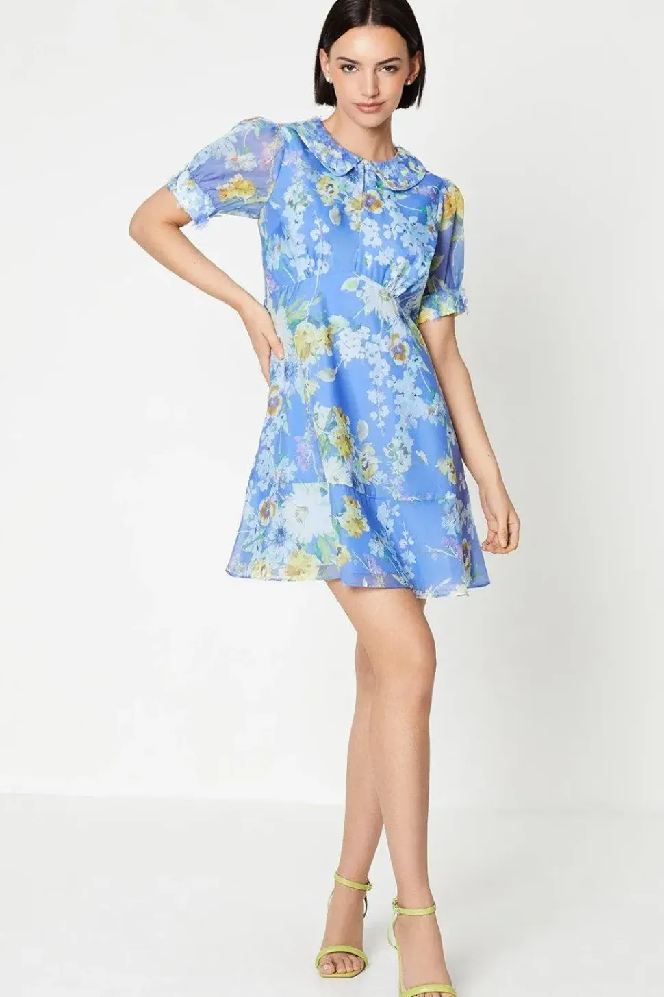 Occasion Floral 3D Organza Mini Dress