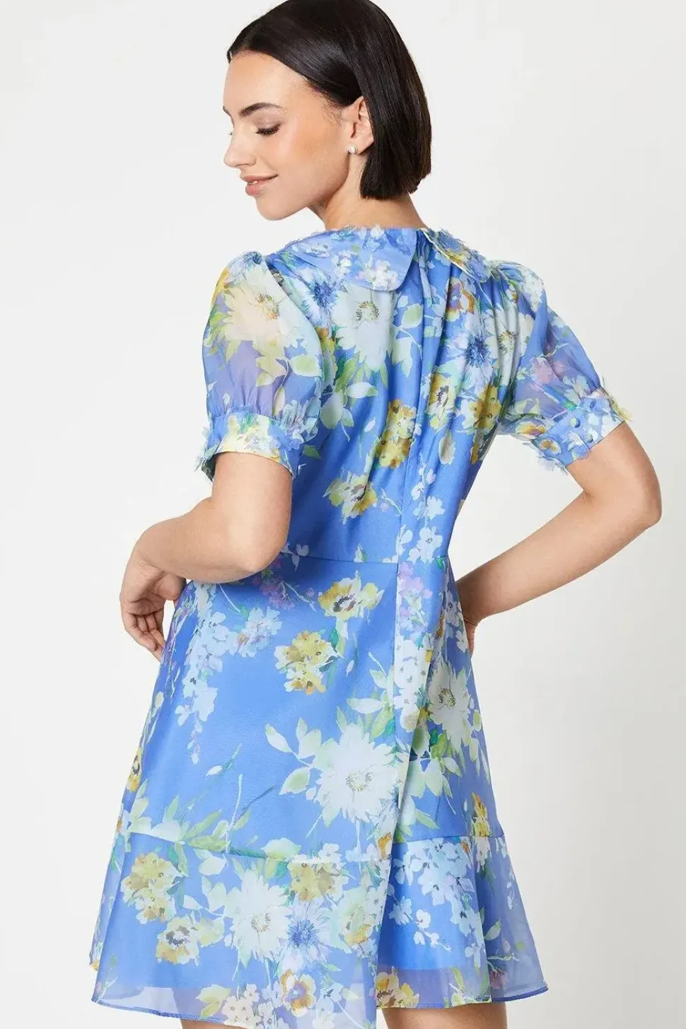Occasion Floral 3D Organza Mini Dress
