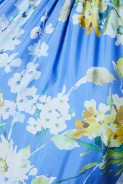 Occasion Floral Organza Tiered Midaxi Dress