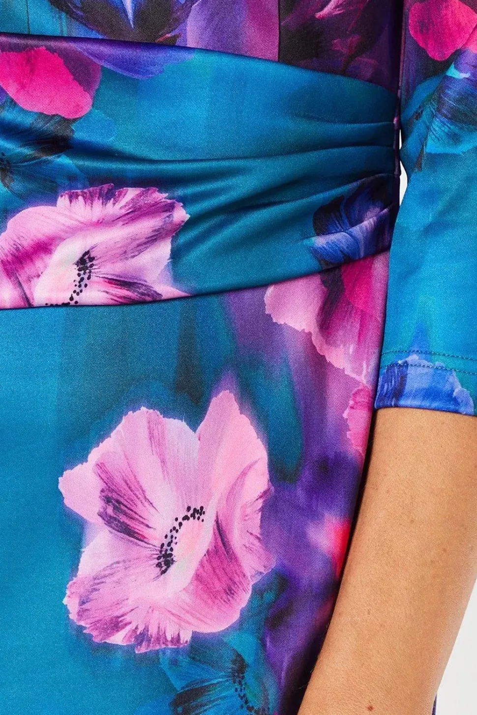 Occasion Floral Scuba Midi Dress