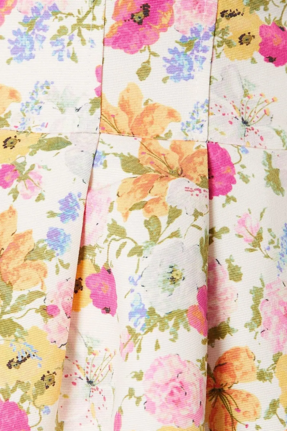 Occasion Floral Twill Strapless Mini Dress