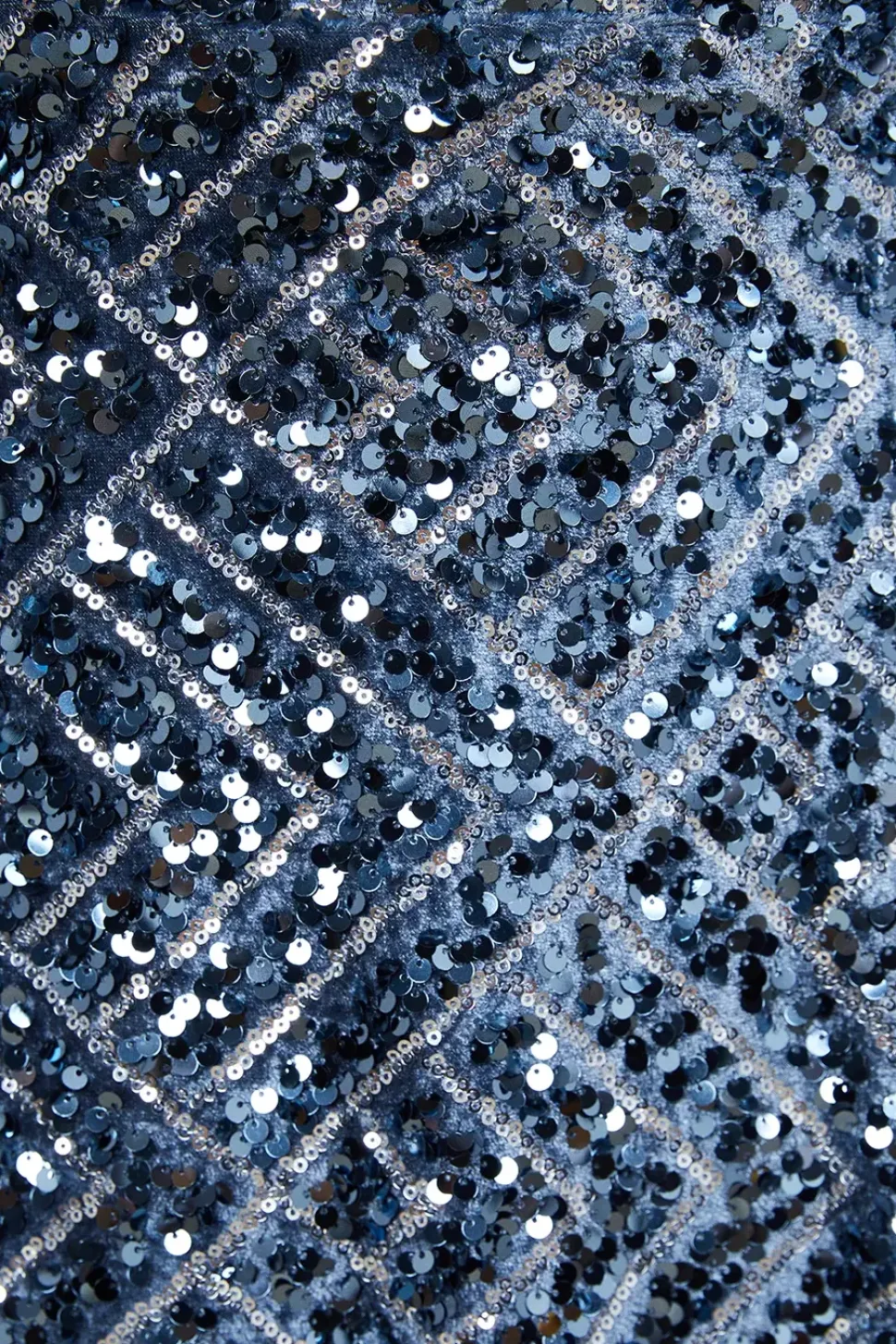 Occasion Geo Sequin Wrap Midi Dress