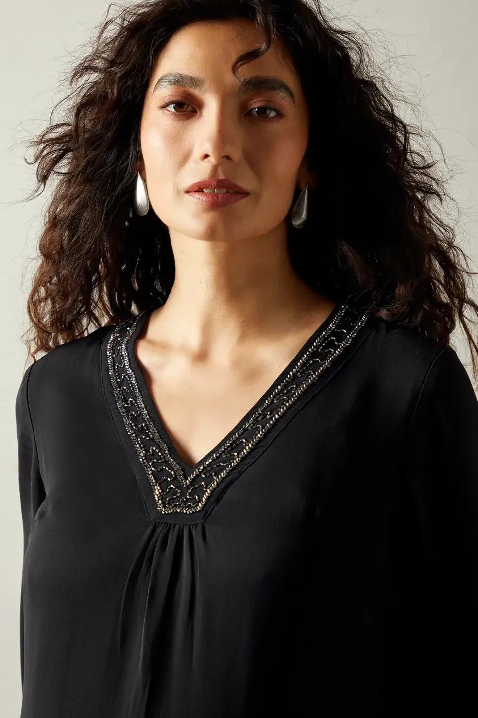Occasion Hand Embellished Sequin Shift Dress