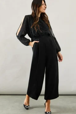 Occasion Hotfix Cold Shoulder Jumpsuit