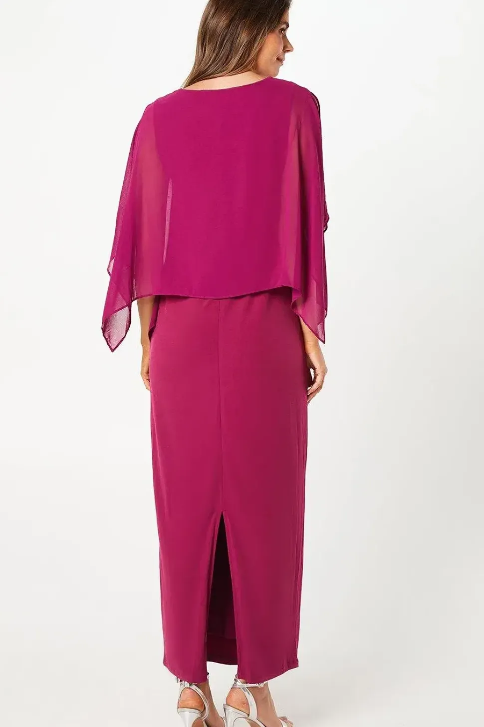 Occasion Hotfix Overlay Formal Maxi Dress