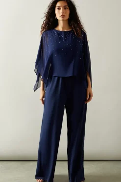 Occasion Hotfix Overlay Jumpsuit