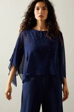 Occasion Hotfix Overlay Jumpsuit