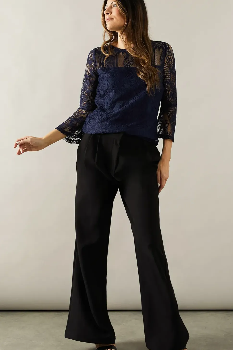 Occasion Lace Flare Sleeve Top