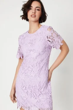 Occasion Lace Short Sleeve Mini Dress