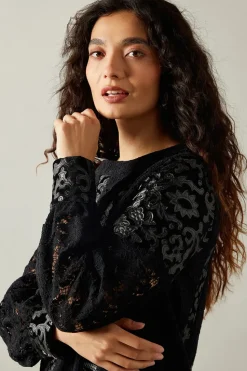 Occasion Lace Stripe Shift Dress