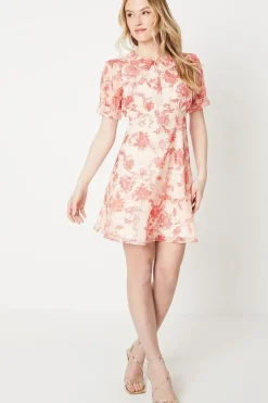 Occasion Paisley 3D Organza Mini Dress