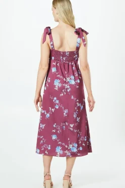 Occasion Petite Satin Button Midi Dress