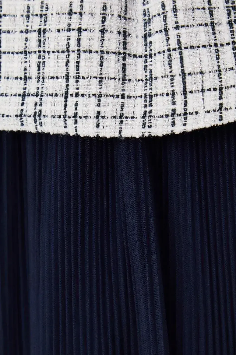 Occasion Premium Boucle Mesh Midi Dress