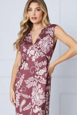 Occasion Satin Open Back Maxi Dress