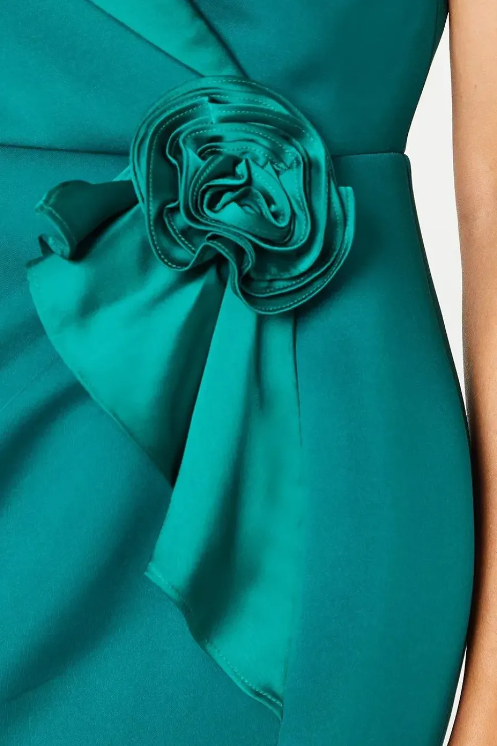 Occasion Scuba Corsage Midi Dress