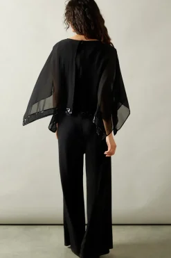 Occasion Sequin Overlay Jumpsuit