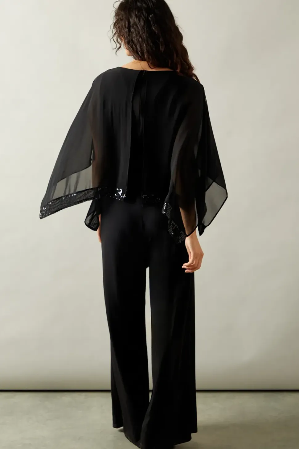 Occasion Sequin Overlay Jumpsuit