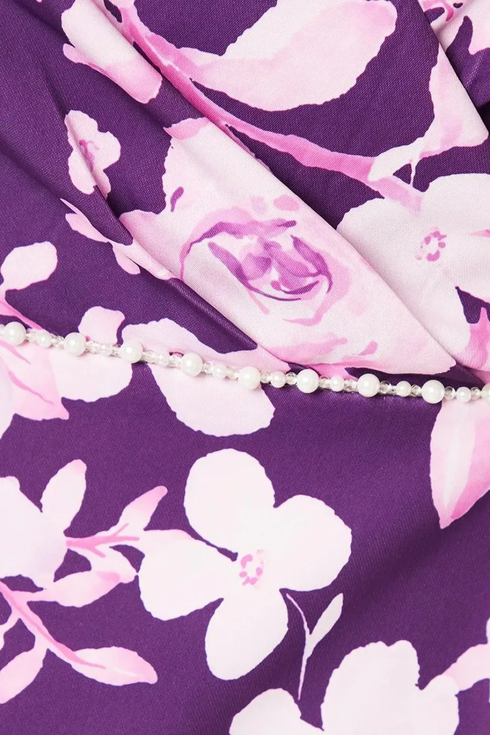 Occasion Tailored Floral Pearl Midi Dress
