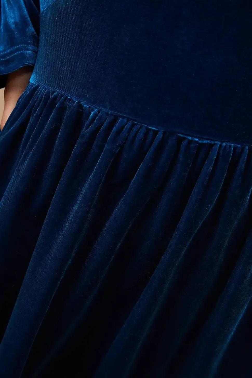 Occasion Velvet Ruffle Hem Mini Dress