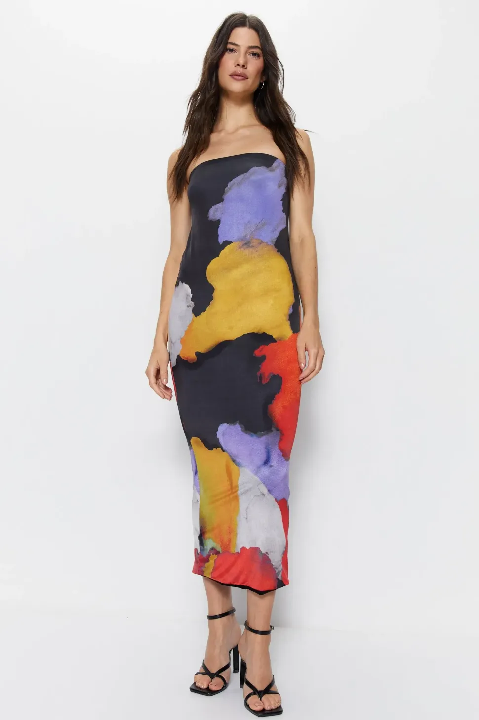 Ombre Bandeau Maxi Dress
