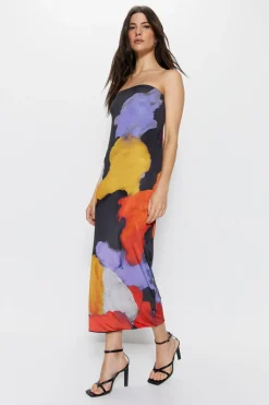 Ombre Bandeau Maxi Dress