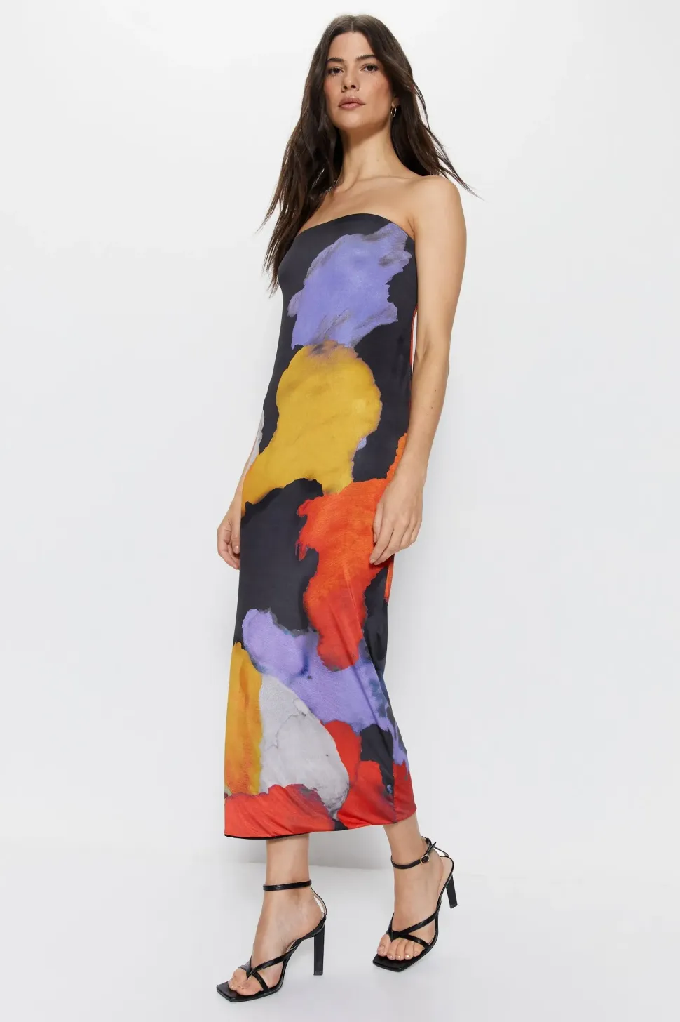 Ombre Bandeau Maxi Dress