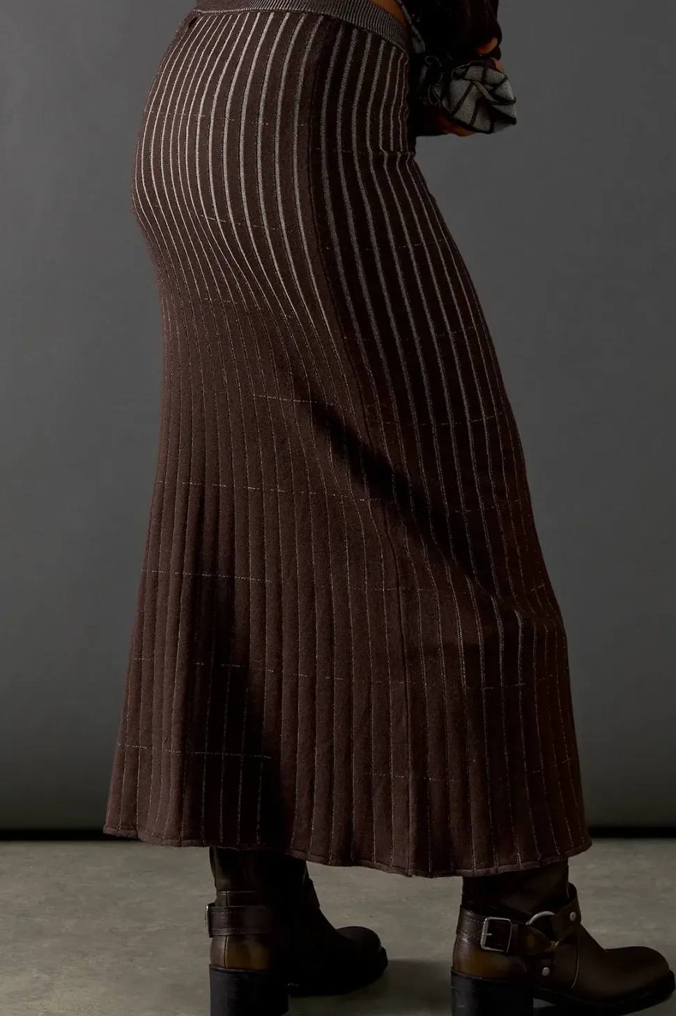 Ombre Ribbed Midaxi Skirt Co Ord