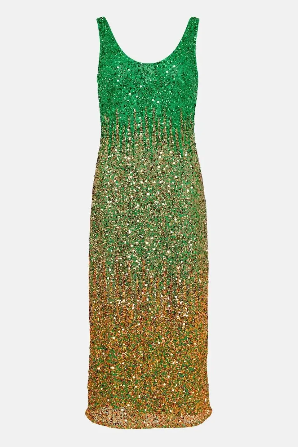 Ombre Sequin Midi Dress