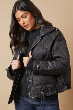 Onion Quilted Popper Jacket