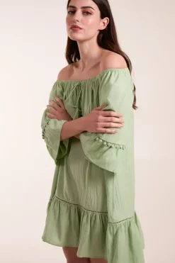 On Off Shoulder Tunic Dress