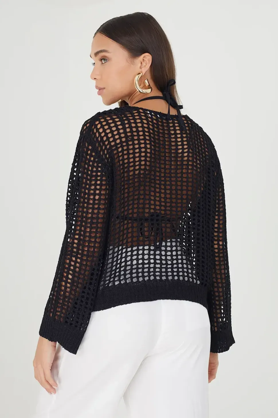 Open Knit Mesh Jumper