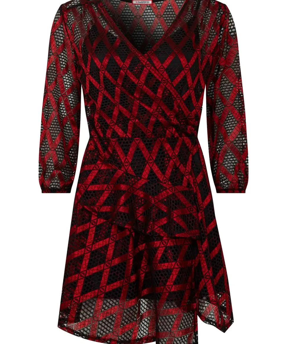 Open Weave Mock Wrap Tunic and Cami