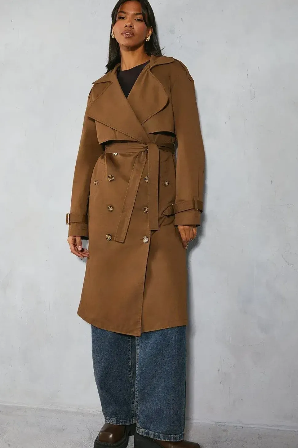 Oversized Belted Trench Coat