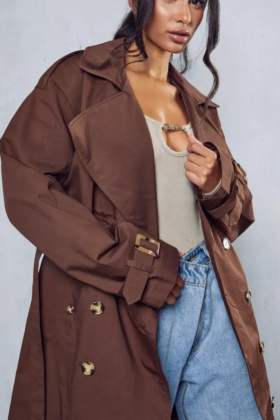 Oversized Belted Trench Coat