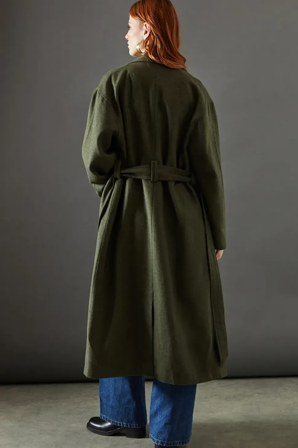 Oversized Belted Wrap Coat