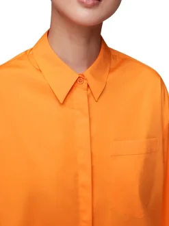 Oversized Button Up Shirt-Plain