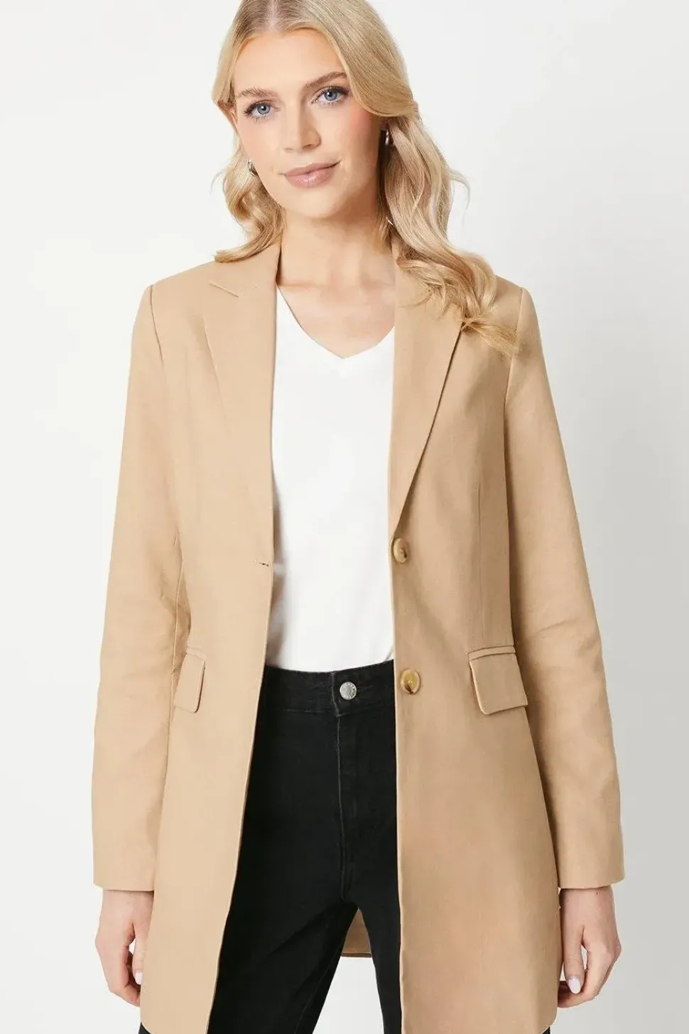 Oversized Linen Blazer