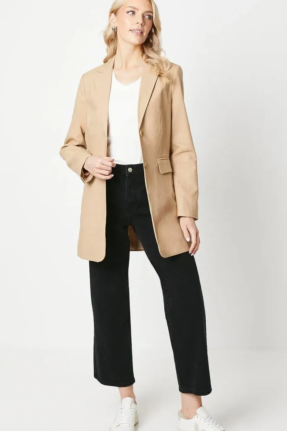 Oversized Linen Blazer