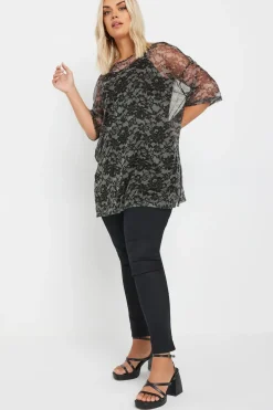 Oversized Mesh Top