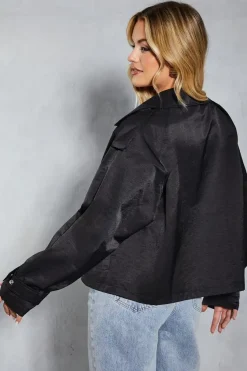 Oversized Short Trench Coat