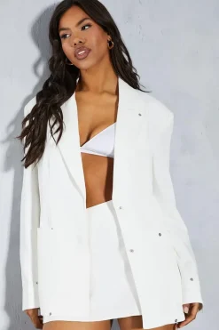 Oversized Stud Detail Blazer