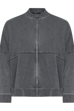 Oversized Sweat Bomber Jacket